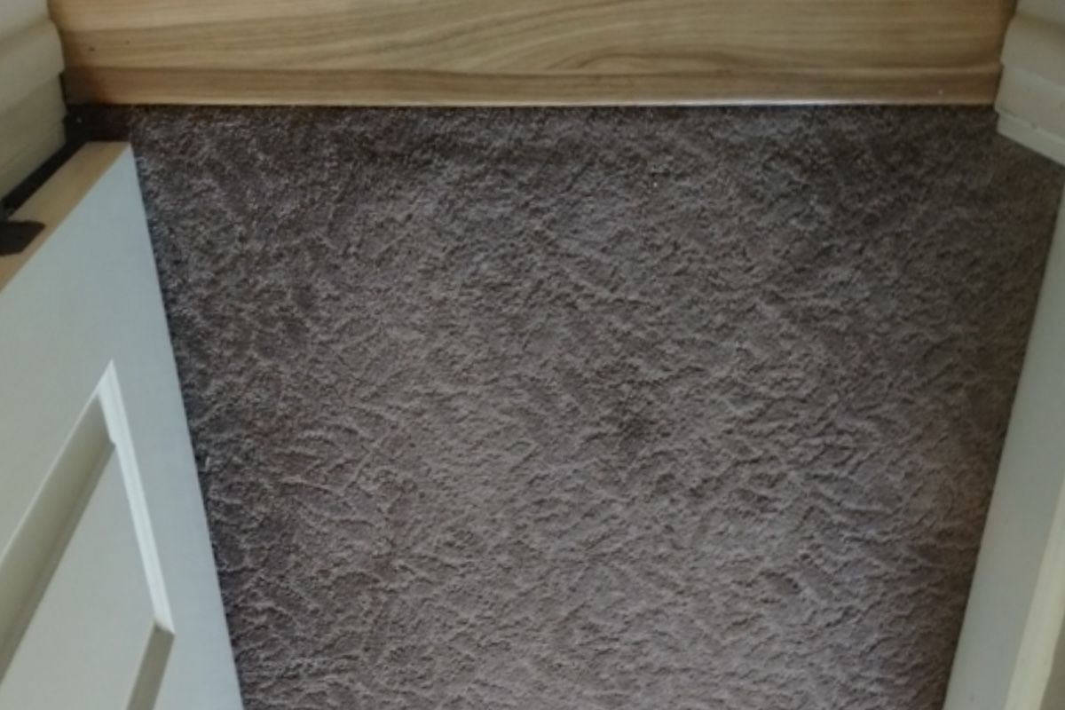 Pet carpet damage repair — after