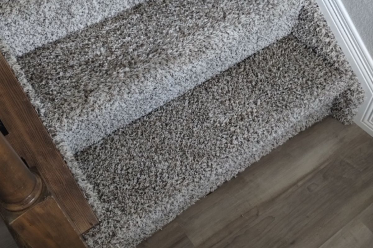 Pet carpet damage repair — after